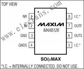 MAX6126 超低噪聲、高精度、低壓差電壓基準(zhǔn) www.solar-ruike.com.cn